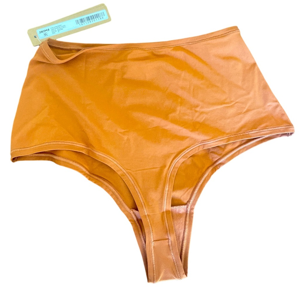 Skims fits everybody high-waisted thong Bronze